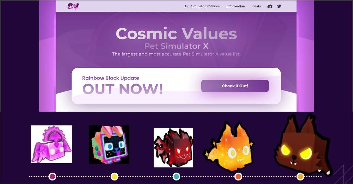 Cosmic Values List - Pet Simulator X (Features & Tips to Access)