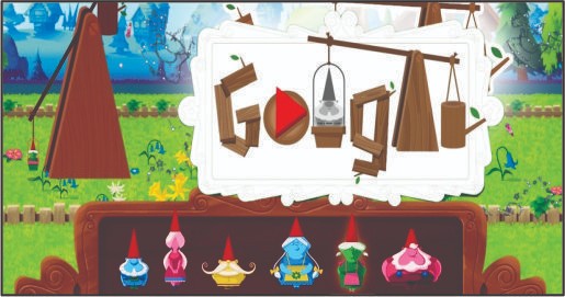 Celebrating Garden Gnome Google Game