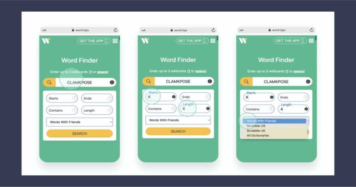 Wordfinder by Wordtips Free Word Finder for Scrabble Online