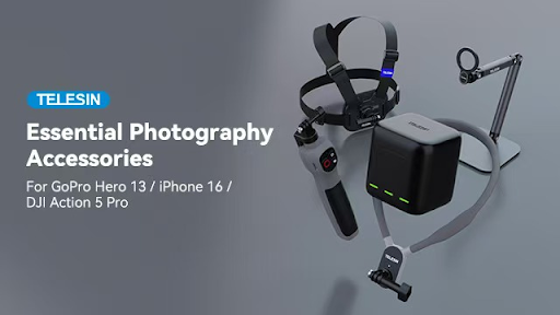 TELESIN Unveils Comprehensive Accessory Lineup for GoPro Hero 13, iPhone 16, and DJI Action 5 Pro