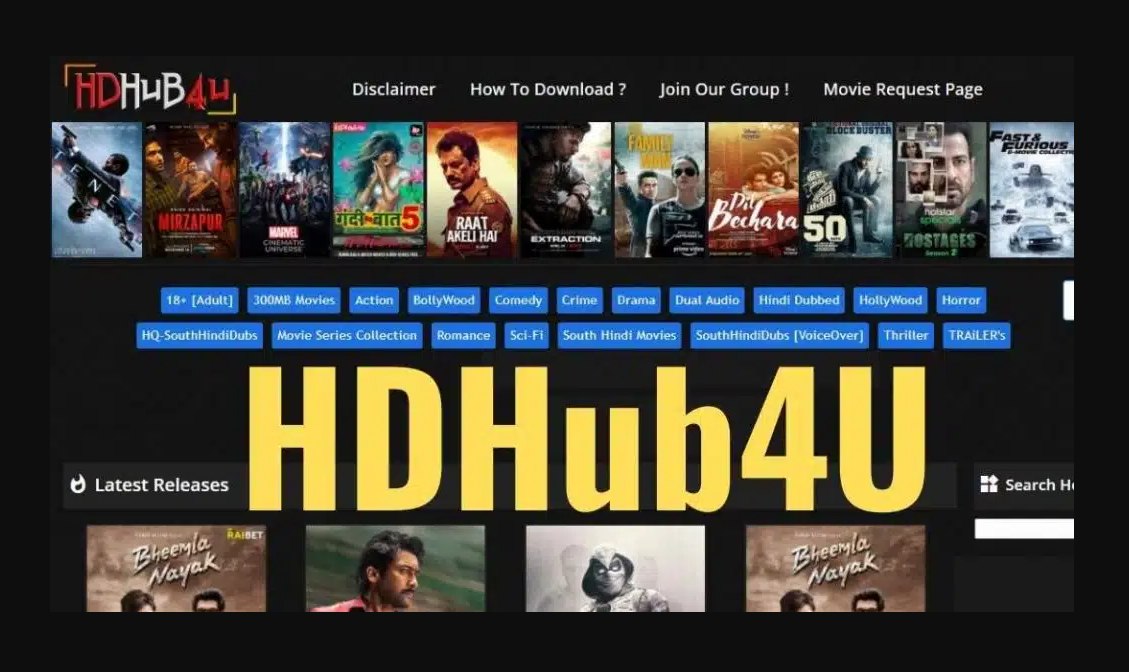 Hdhubfu: a website that lets you stream or download movies and TV shows for free.