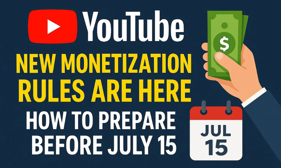YouTube New Monetization Rules Are Here: How to Prepare Before July 15